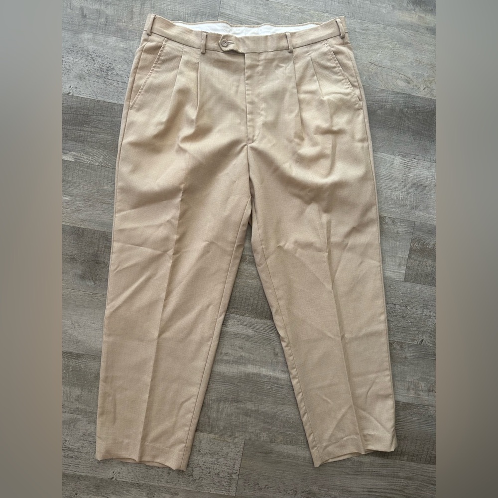 Classic Beige Men's Dress Pants